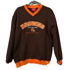 90’s Cleveland Browns Size Large Vintage V-neck NFL Sweatshirt